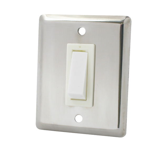 Light Switches - Stainless Steel - Single Switch