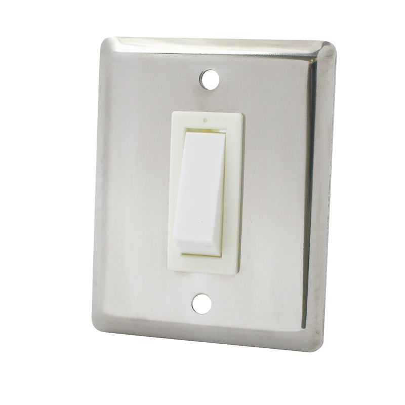 Light Switches - Stainless Steel - Single Switch