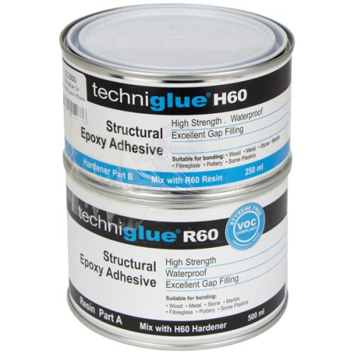 ATL Techniglue R60 / H60 - R60 Resin 500ml + H60F Fast Hardener 250ml