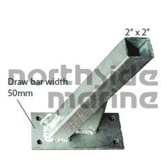 2”x2” Winch Bottom - 350mm post length, suits 50mm drawbar