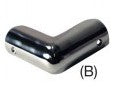 Gunwale Corner Cap 39mm ID - Stainless Steel (192291)