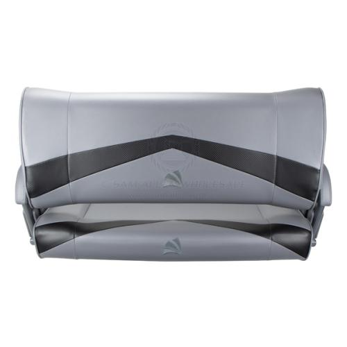 Relaxn Seat Console Series - Double Flip Back Dark Grey and Black