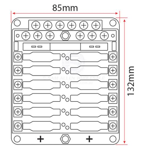 Relaxn Fuse Box with Clear Cover