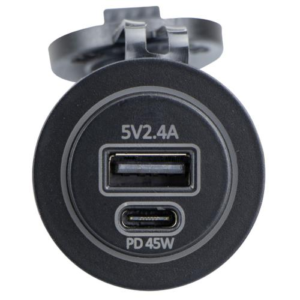 Relaxn Flush Mount Dual USB A / USB C Charging Socket - Pack of 1