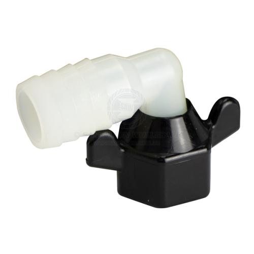 SHURflo Hose Tails - 90 degree hose tail with swivel nut 1/2 inch-14 NPT (F) x 3/4 inch Barb