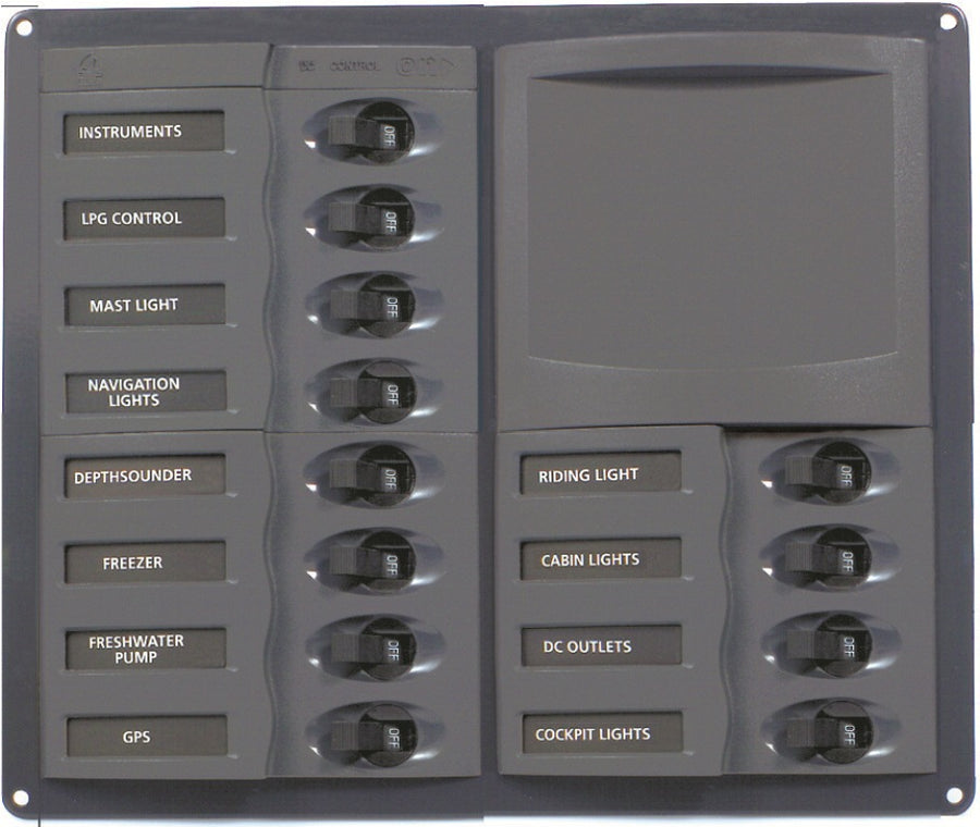 Marinco® BEP 'Contour' Circuit Breaker Panels - No Meters (113152)