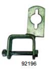 2” x 1” Clamp On + Flag  Galvanised