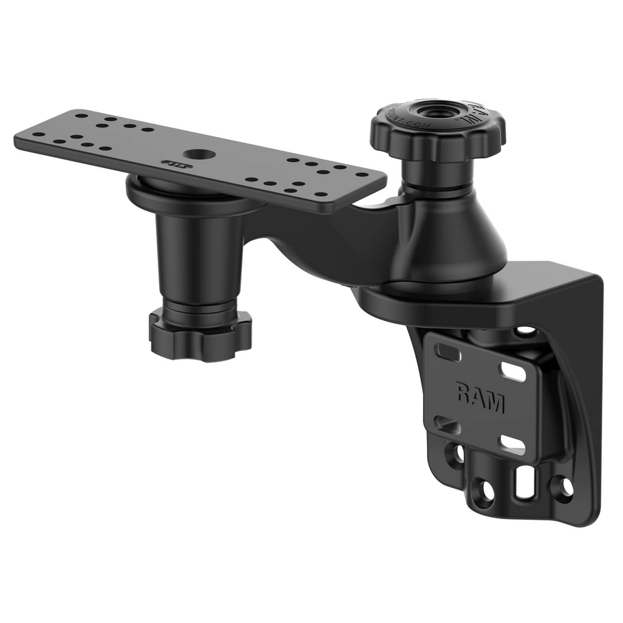 RAM Mounts Vertical 6"(152mm) Swing Arm Mount for Fishfinders and Plotters