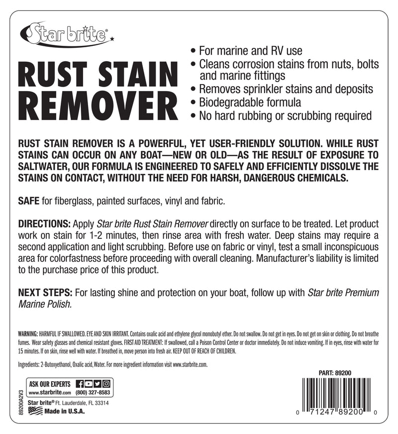 Star Brite Rust Stain Remover 650ml