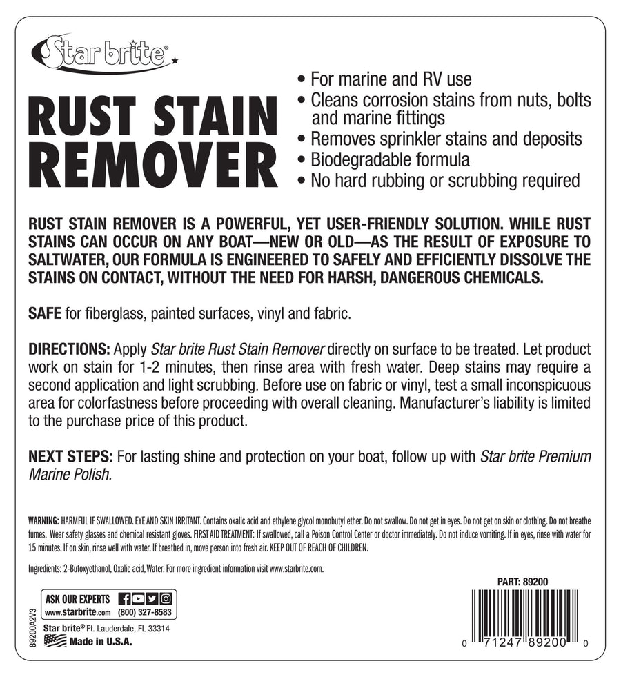 Star Brite Rust Stain Remover 650ml