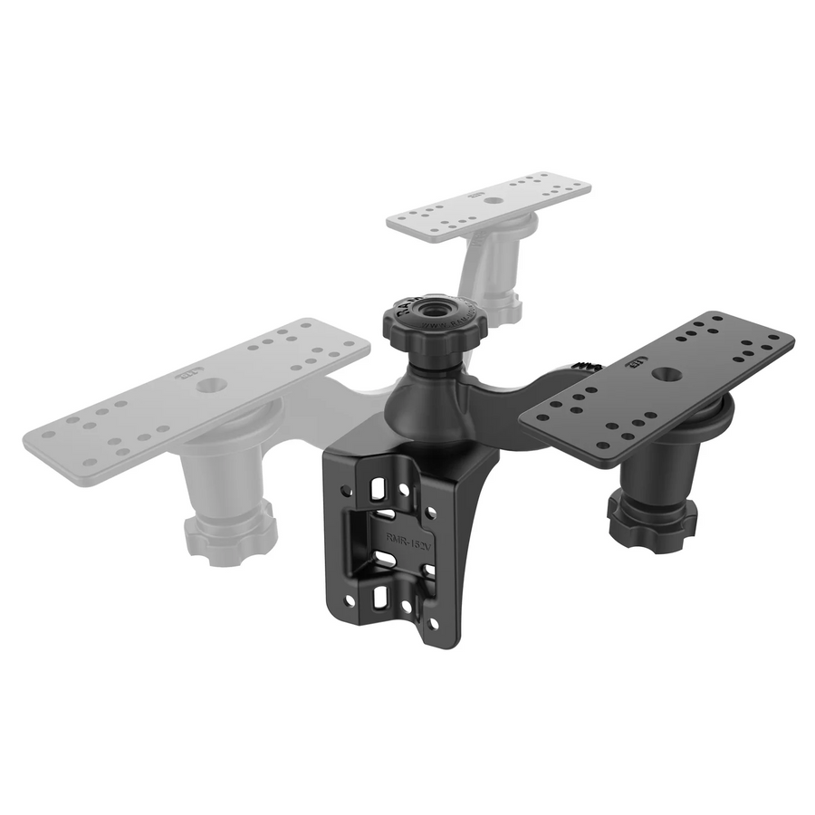 RAM Mounts Vertical 6"(152mm) Swing Arm Mount for Fishfinders and Plotters