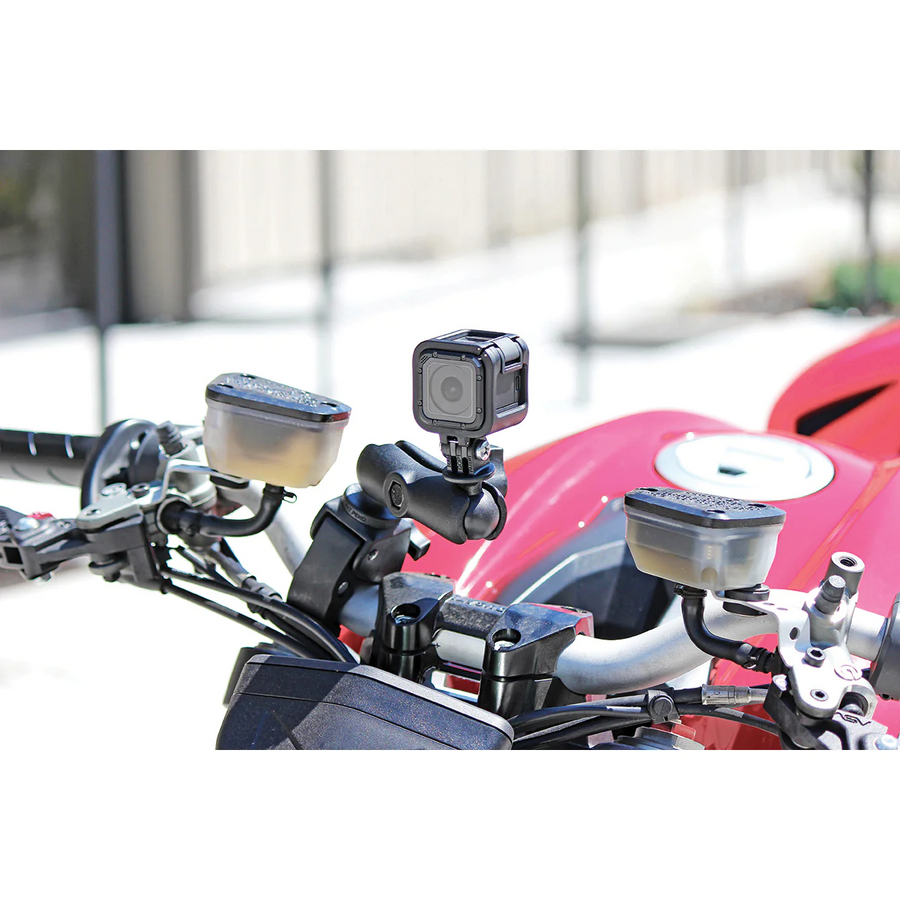 RAM Mounts Tough-Claw™ Double Ball Mount with Universal Action Camera Adapter