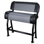 Relaxn Seat Centre Console - Black Frame + Grey and Black Cushion