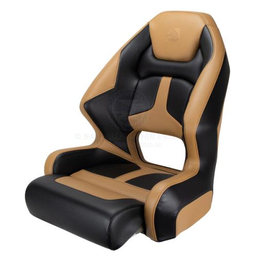 Relaxn Seat Mako Premium Bucket Tan and Black Carbon