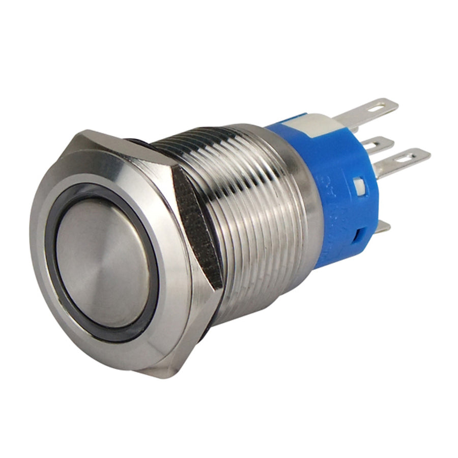 RELAXN 5A Stainless Steel Illuminated Switch - LED Light Ring