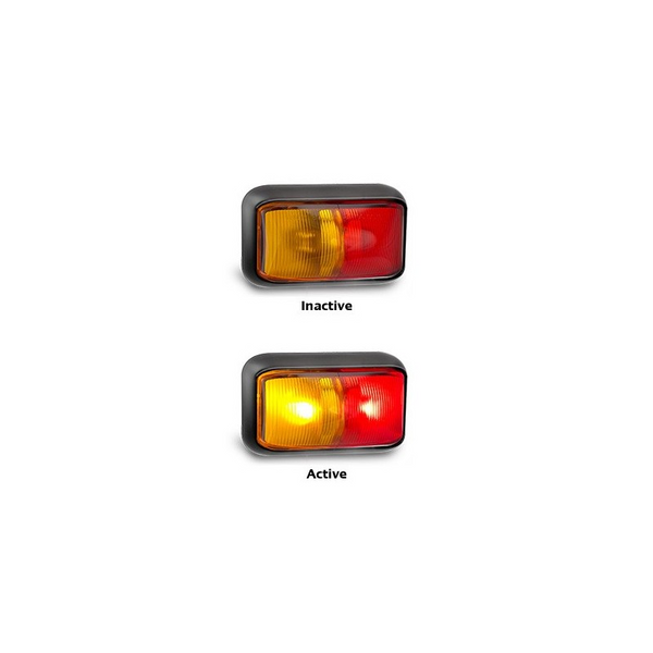 LED Side Marker Lights - LED 58 Series Marker Lamps - Red/Amber