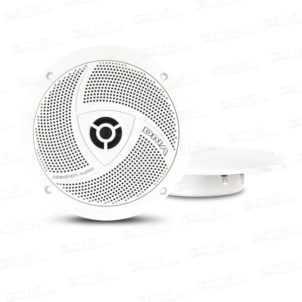 DNA 6.5inch Slimline Marine Speakers - 1 Pair White 100W