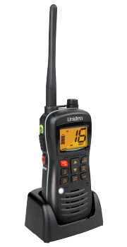 Uniden Handheld 5W VHF Waterproof Marine Radio w/ LED and SOS Strobe - MHS127