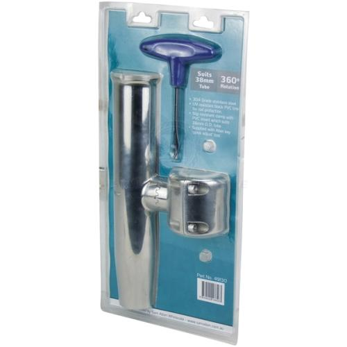 Relaxn Rod Holder 38 - Clamp on Adjustable Stainless Steel