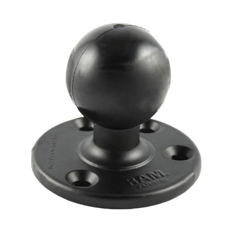 RAM Mounts Large Round Plate with Ball - D Size 2.25''