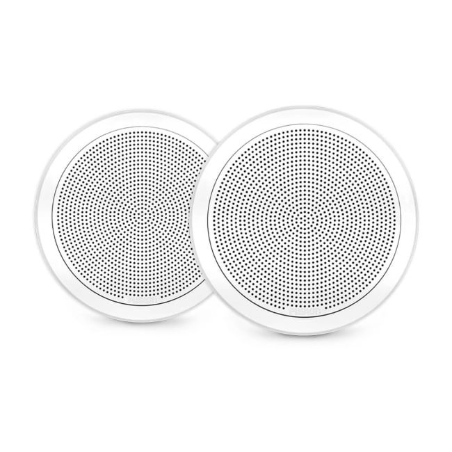 Fusion FM-F77RW - 7.7" 200-Watt Round White Flush-Mount Marine Speaker