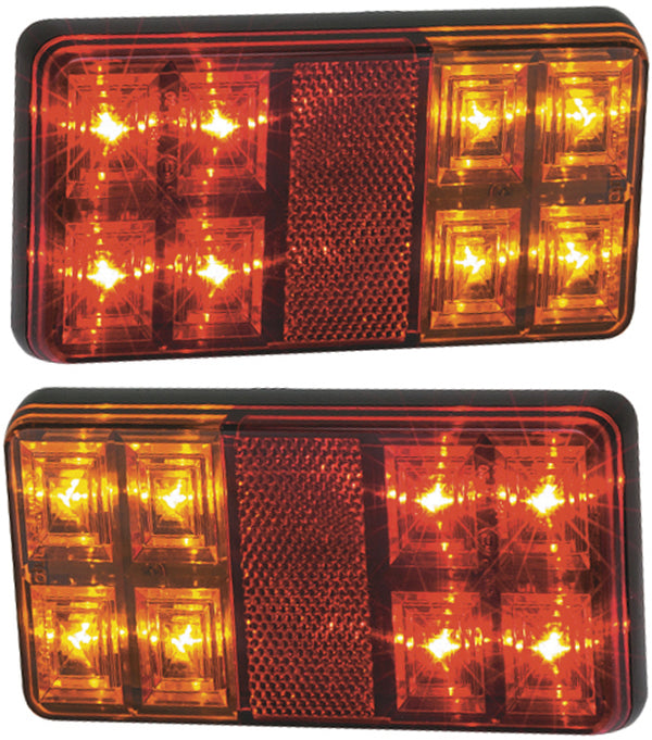 LED 149 Series Trailer Lamp Set with Number Plate Lamp / 10m cable