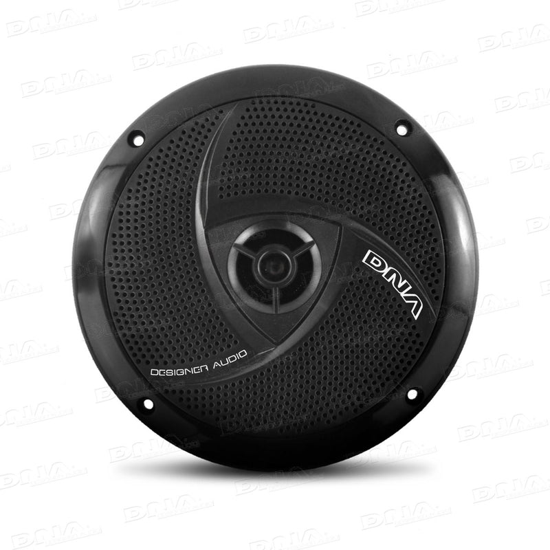 DNA 6.5inch Slimline Marine Speakers - 1 Pair Black 100W