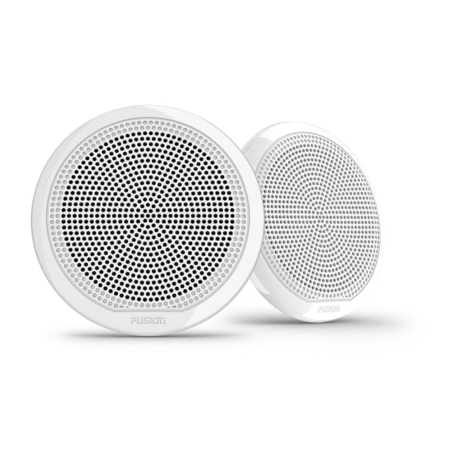 Fusion Stereo and Speaker Kits - MS-RA60 and EL-F653W 6.5? 80-Watt Classic White Speaker Kit