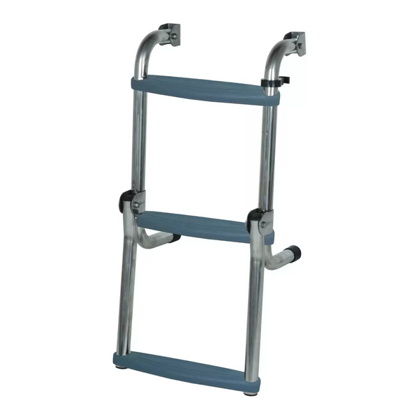 OCEANSOUTH Long Base Step Ladders - 3 Steps