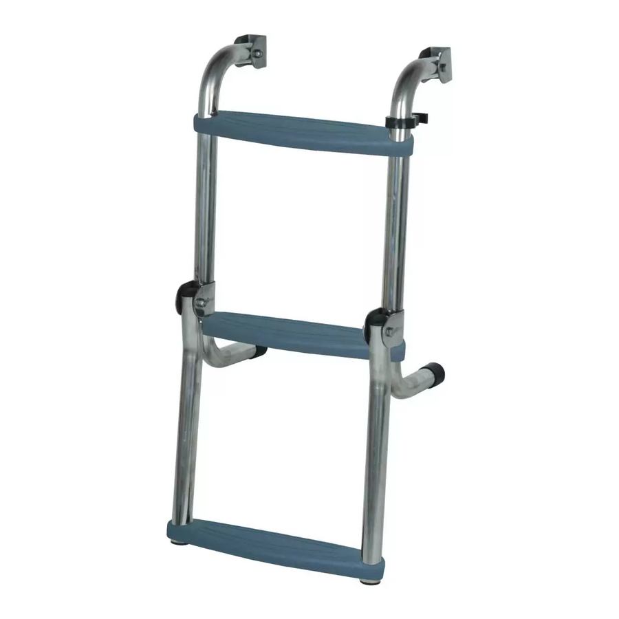 OCEANSOUTH Long Base Step Ladders - 3 Steps