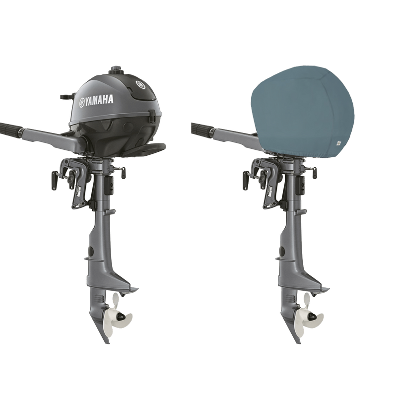 OCEANSOUTH Vented Covers for Yamaha Outboards - F2.5B - 1CYL 72CC (2015>), Grey