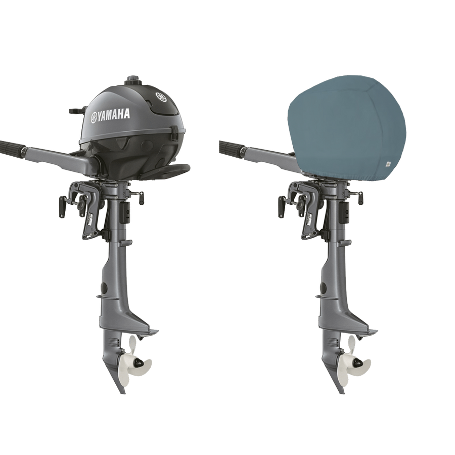 OCEANSOUTH Vented Covers for Yamaha Outboards - F2.5B - 1CYL 72CC (2015>), Grey
