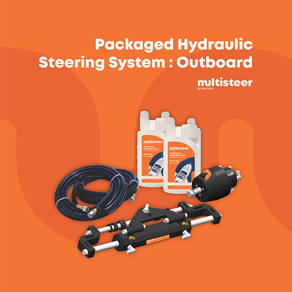 MULTIFLEX Complete Hydraulic Steering Kit - for Motors to 350hp