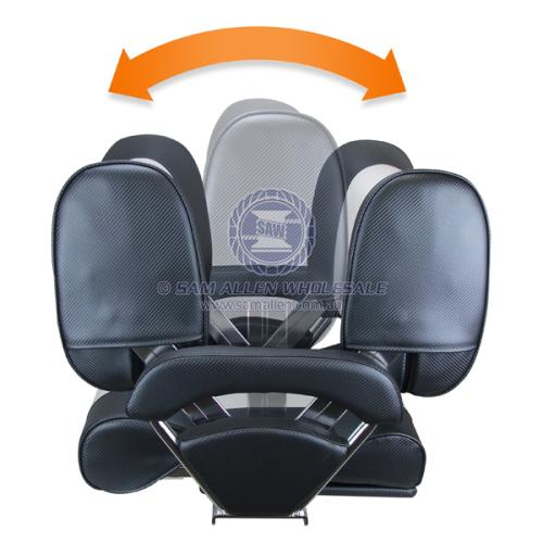 Relaxn Seat Deluxe Tasman Series - Grey and White with Arm Rest