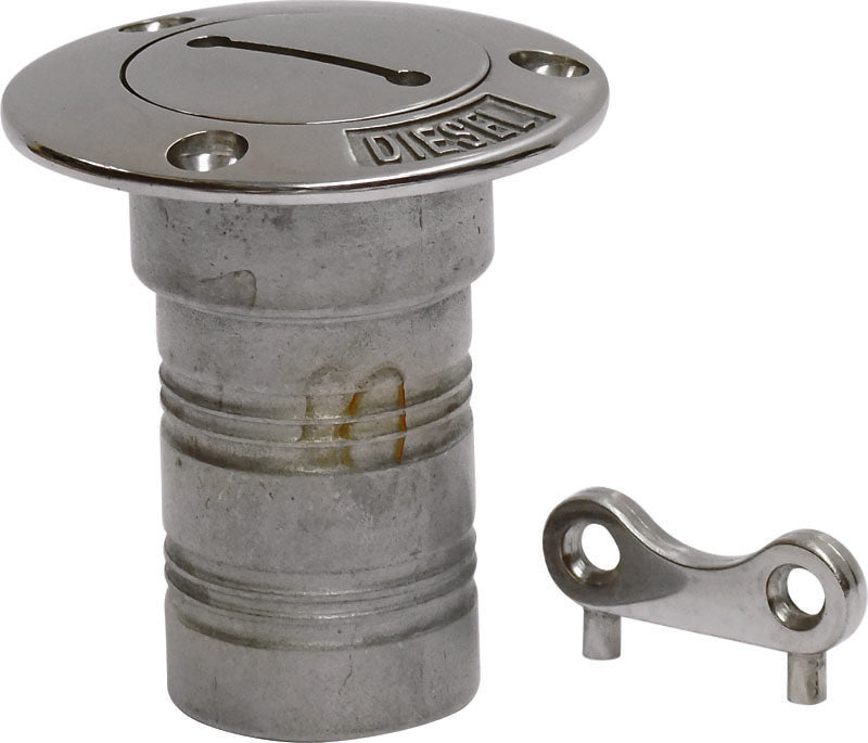 Cast Stainless Steel Diesel Deck Filler With Key (29636)