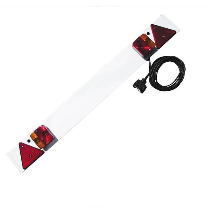 4' Trailer Light Board - with 6m Cable and 7 Pin Flat Plug