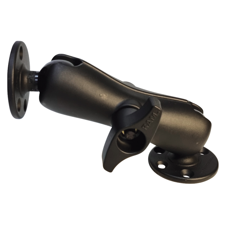 RAM Mounts Double Ball Mount with Two Large Round Plates - D Size