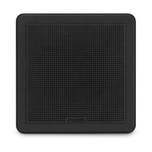 Fusion FM-F65SB - 6.5" 120-Watt Square Black Flush-Mount Marine Speaker