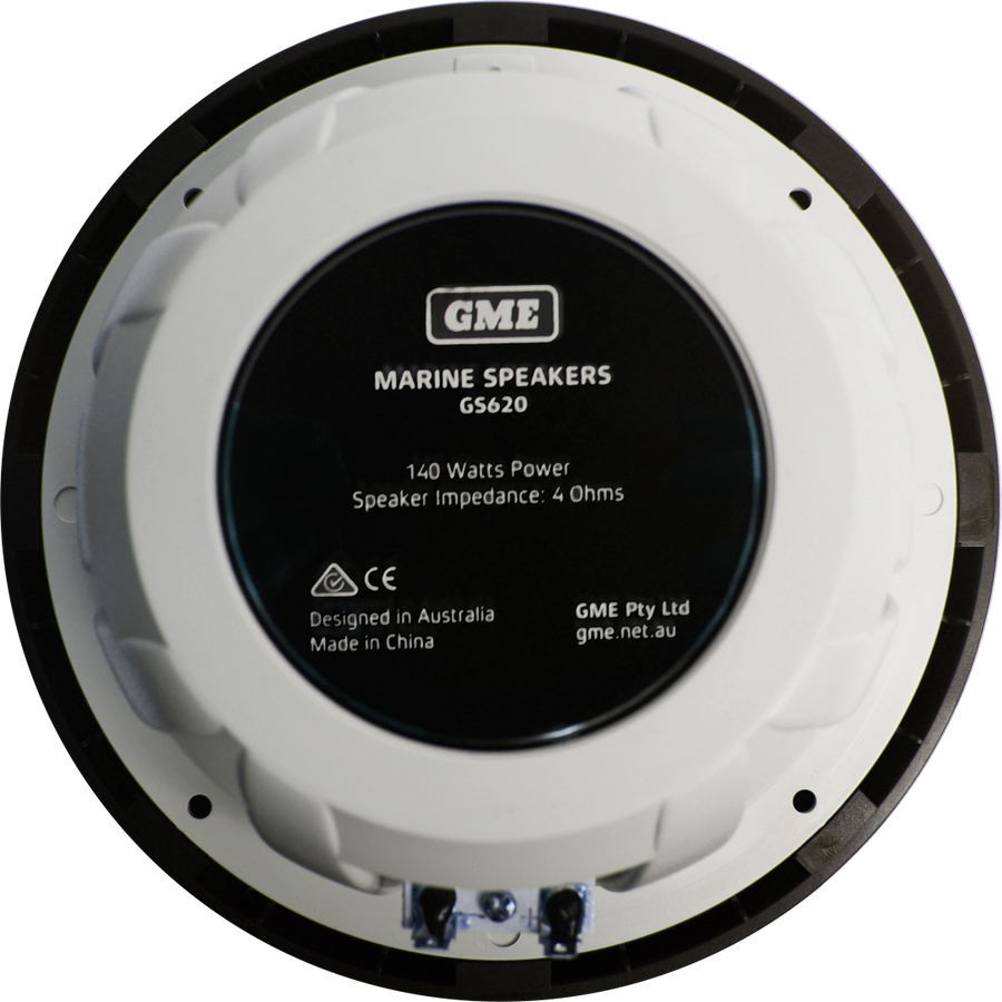 GME GS620B - 140 Watt ip54 Marine Flush Mount Speakers
