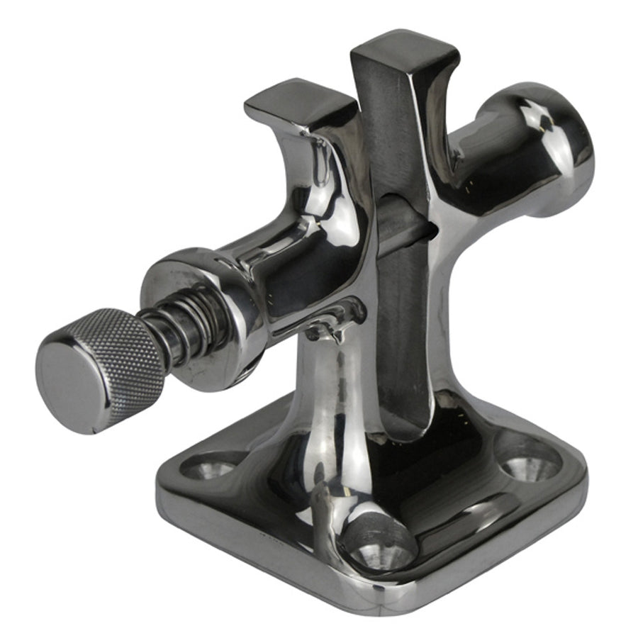 SAW Stainless Steel Split Bollard - Spring Loaded Captive Pin - 140mm