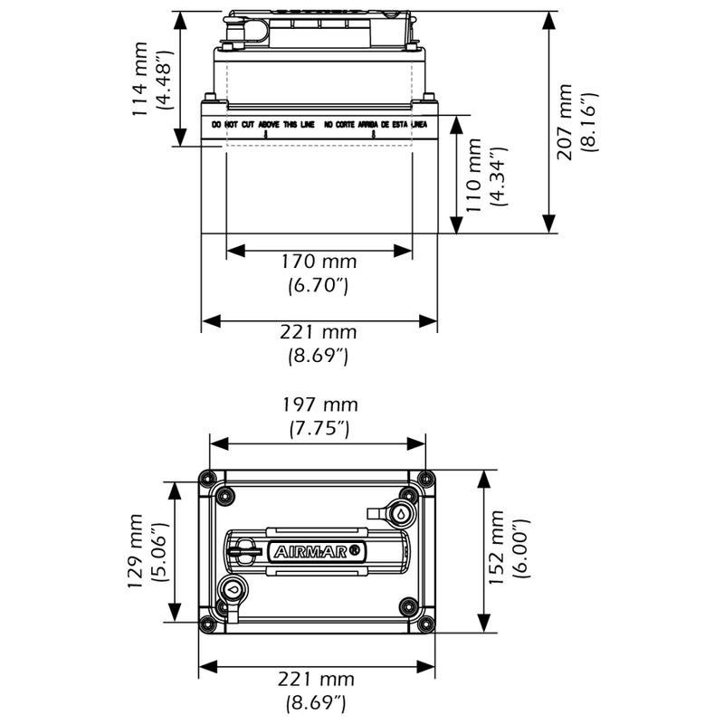 XSONIC AIRMAR M260 - Traditional/CW In-hull Transducer