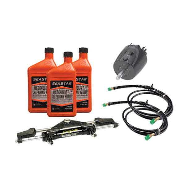 Seastar Front Mount Steering Kit - Standard Outboard Hose Bulkhead Steering Kit Seastar Front Mnt B/H 19Ft