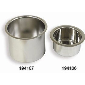 Drink Holder Recessed 95mm Cut Out - Stainless Steel (194107)