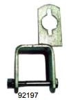 2” x 2” Clamp On + Flag  Galvanised