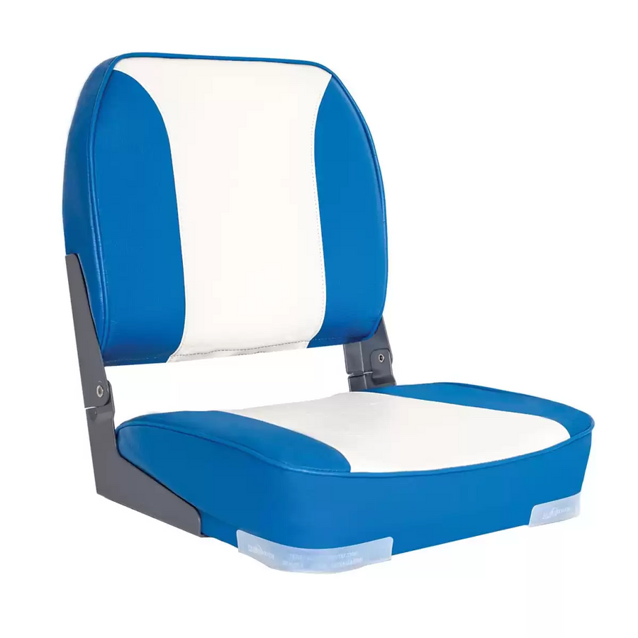 OCEANSOUTH Deluxe Folding Boat Seat - Blue/White