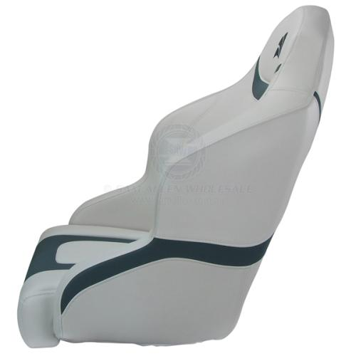Relaxn Seat Reef Series - White with Dark Grey Crosshatch