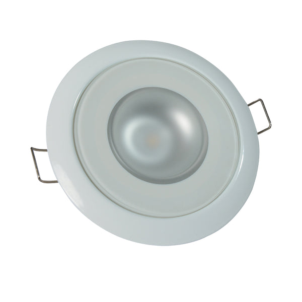 Lumitec Round Mirage Down Light - 360mA/180mA White Finish