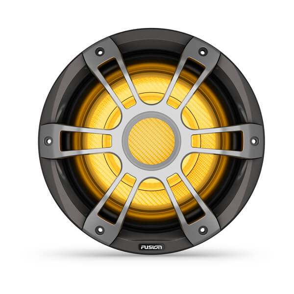 Fusion Signature Series 3i Marine Subwoofers - 12" 1400-watt CRGBW Sports Grey