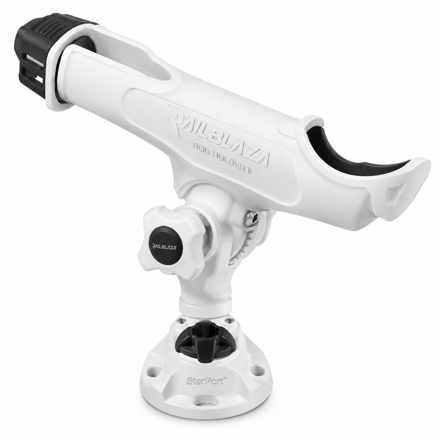 Railblaza Rod Holder II And StarPort - White