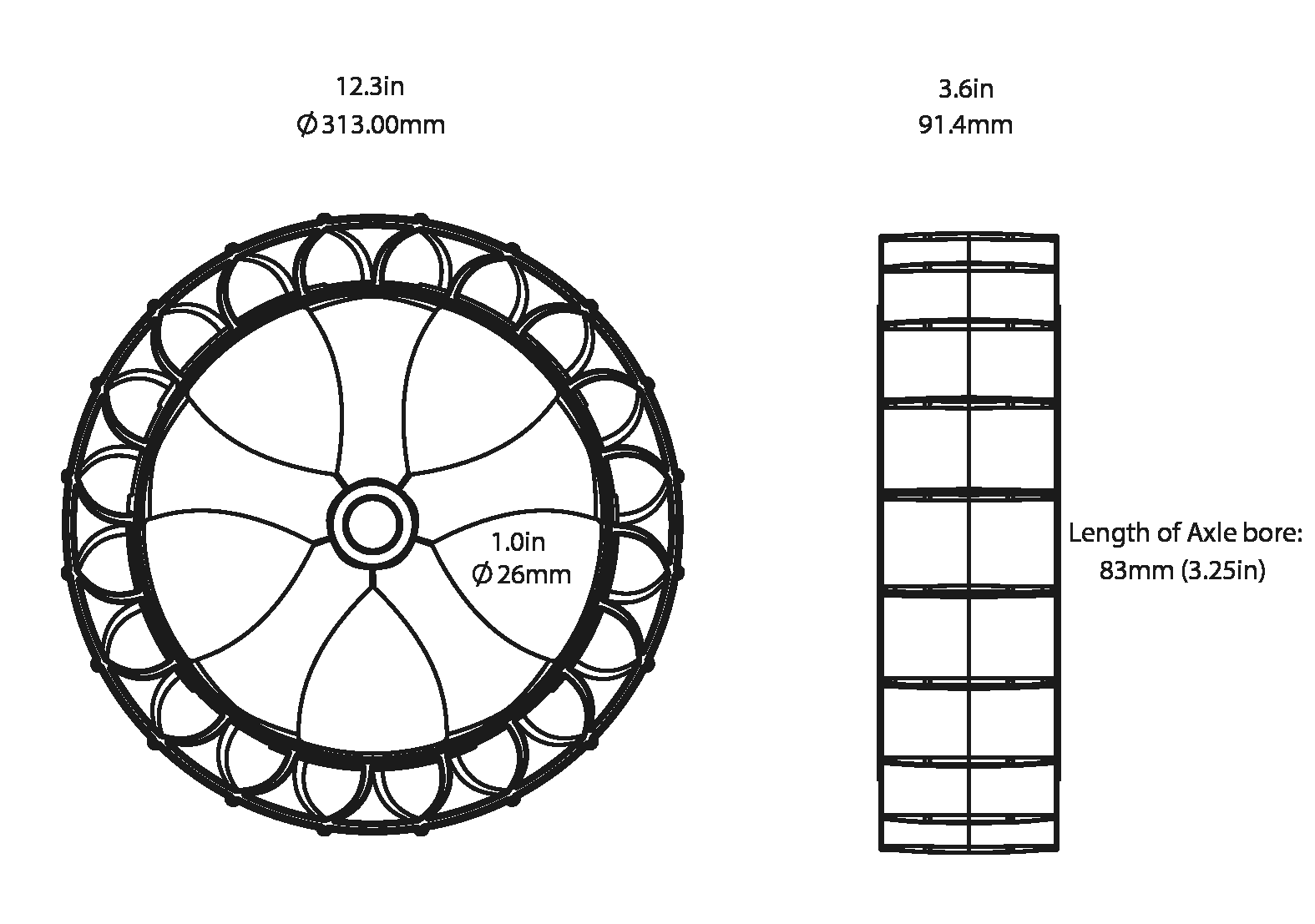 Railblaza C-Tug SandTrakz Wheels